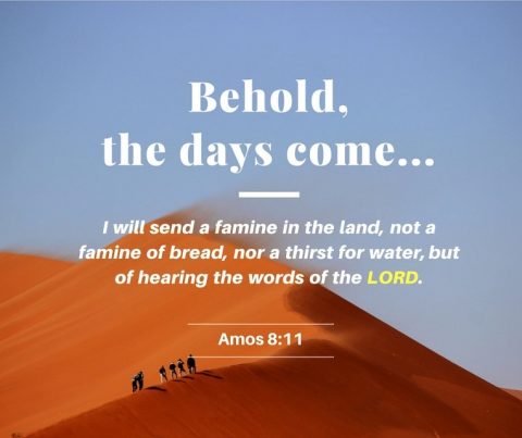 Behold, the days come - Amos 8-11
