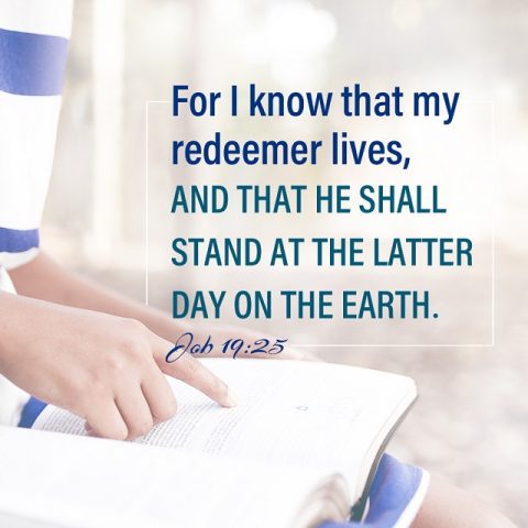 For I know that my redeemer lives - Job 19:25