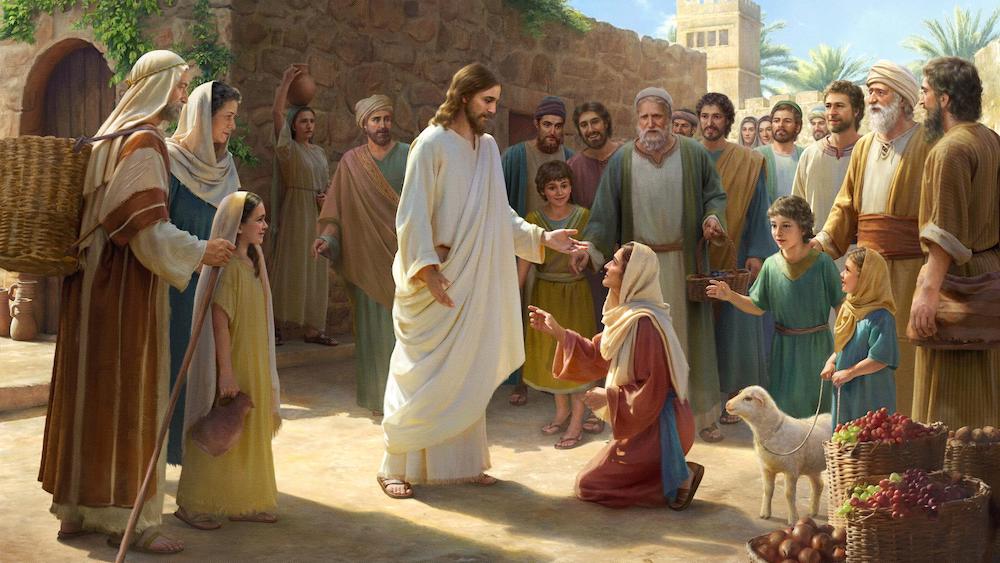 Jesus Healing the Bleeding Woman
