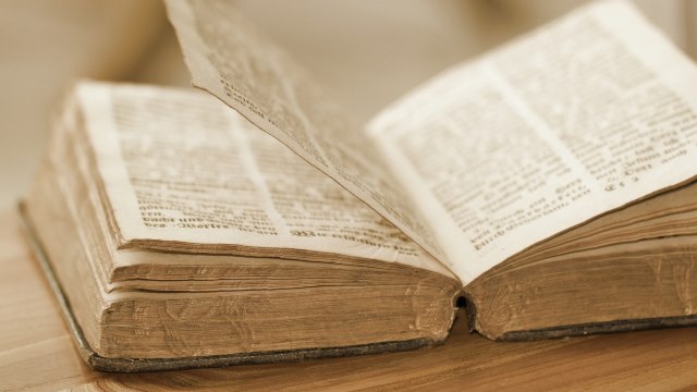 An open bible