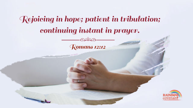 The Bible verse Romans 12-12