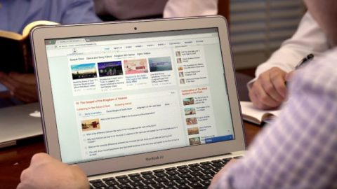 Christian watching video