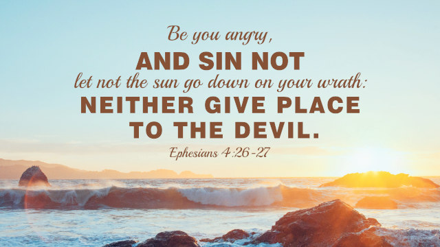 Ephesians 4:26-27