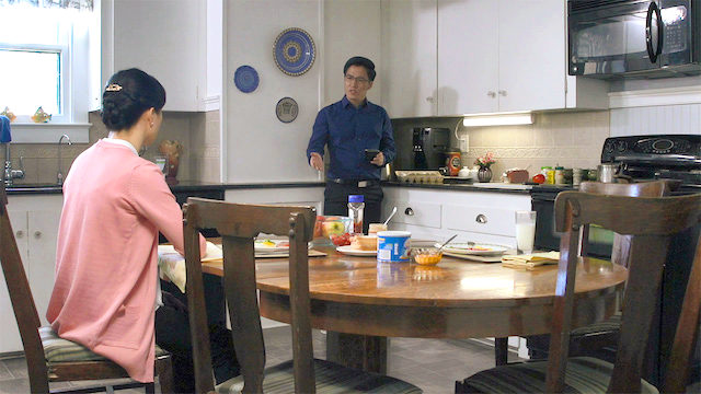 Couple arguing at home